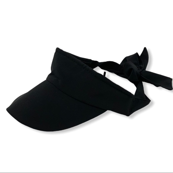 Halogen Black Sporty Bow Visor Nordstrom Hat NWT - Picture 5 of 8